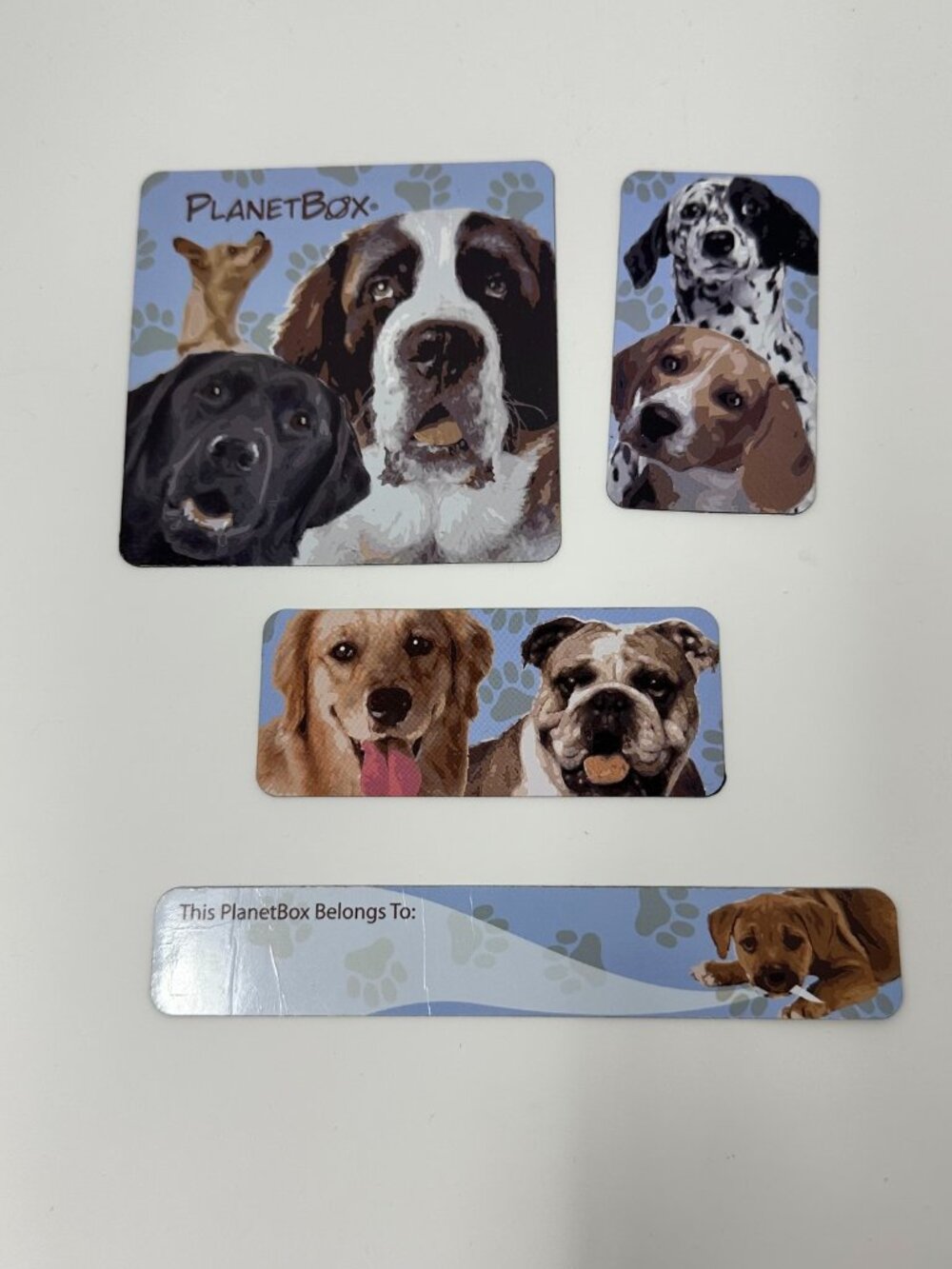 Pre-owned PlanetBox Rover Lunch Box Magnet Set, Blue Dogs Teen